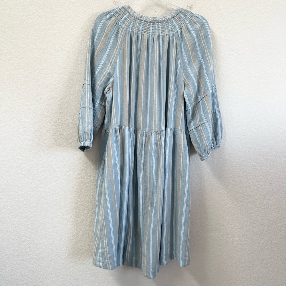 Wrap London Chambray Striped Dress Size US 8 - Picture 3 of 5